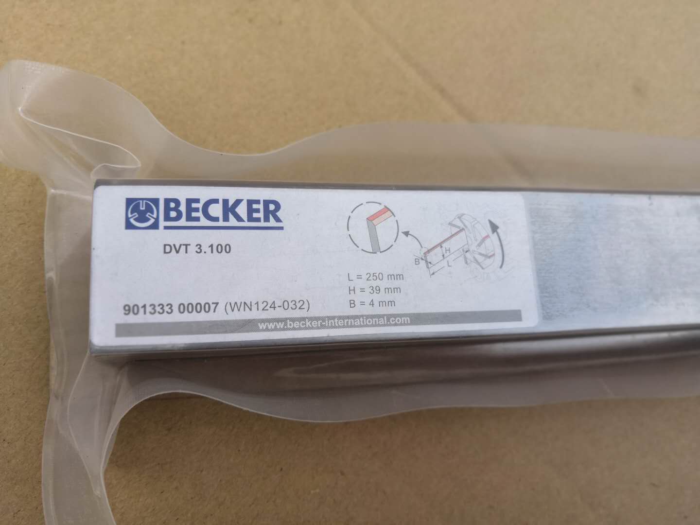 BECKER貝克DVT3.100真空泵碳片 葉片 石墨片